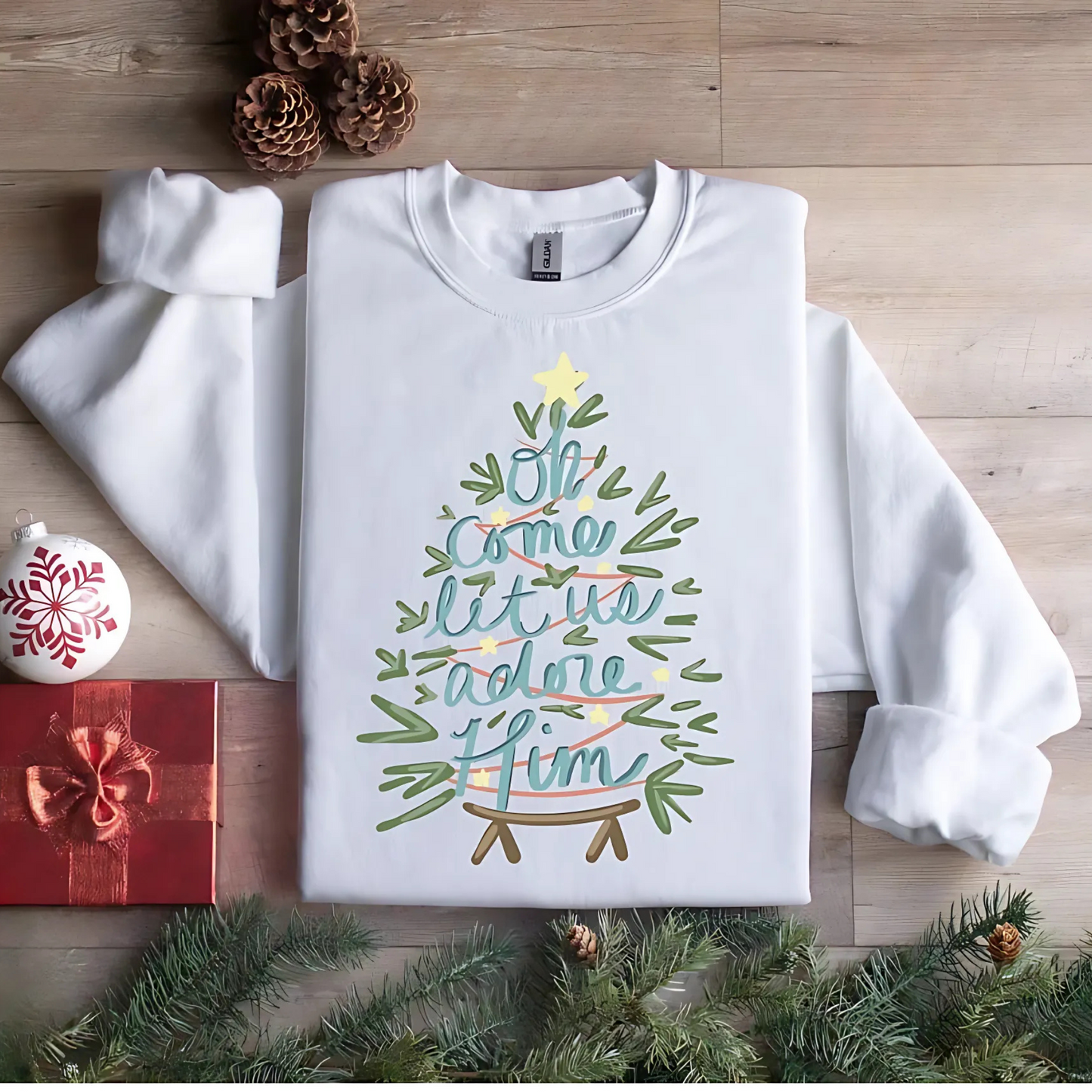 Let Us Adore Him Sweatshirt