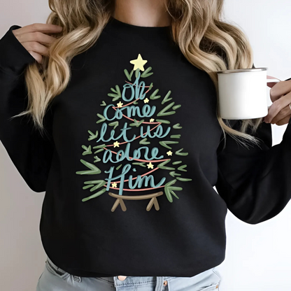 Let Us Adore Him Sweatshirt