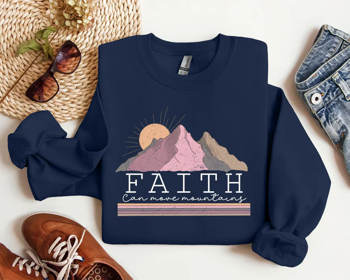 Faith Can Move Mountains Sweater