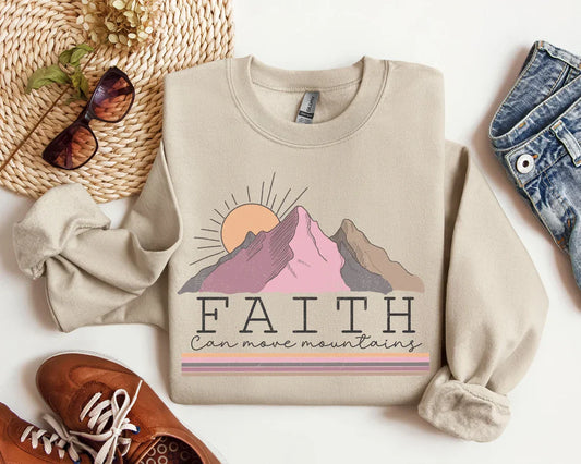 Faith Can Move Mountains Sweater