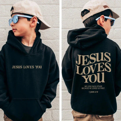 Jesus Loves You Kids Hoodie