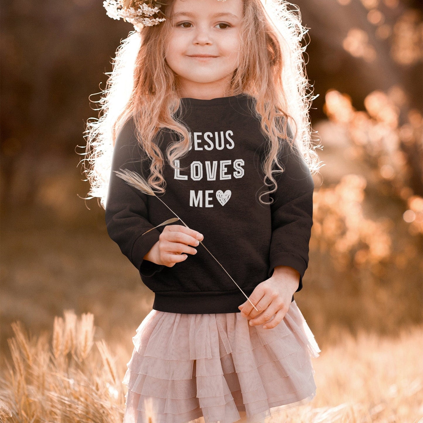 Jesus Loves Me Kids Sweater