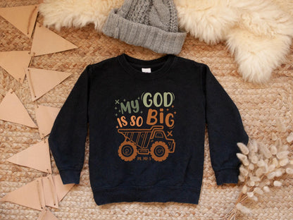 My God Is So Big Kids Sweater